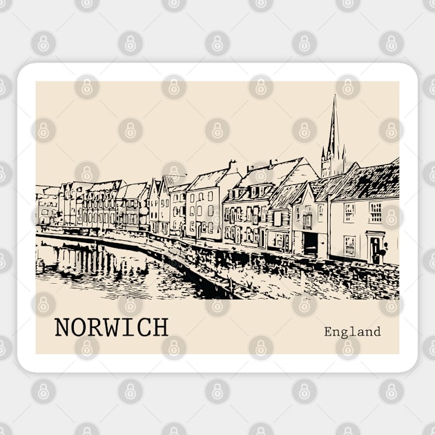 Norwich England Sticker by Lakeric